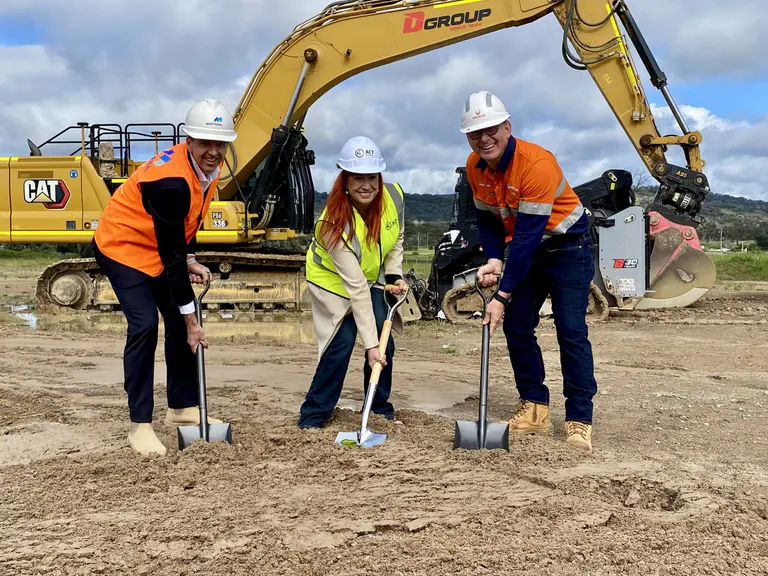 No time to waste as work kicks off on state-of-the-art recycling hub at Hume