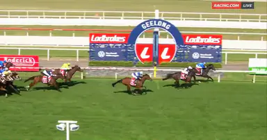 King Charles’ former horse gallops into Melbourne Cup with Geelong Cup win