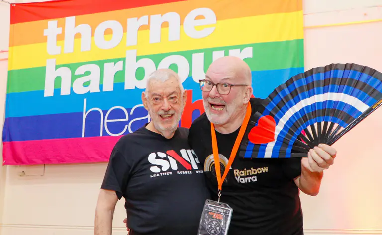 Tex McKenzie passes his Northside Bizarre gavel to the next generation