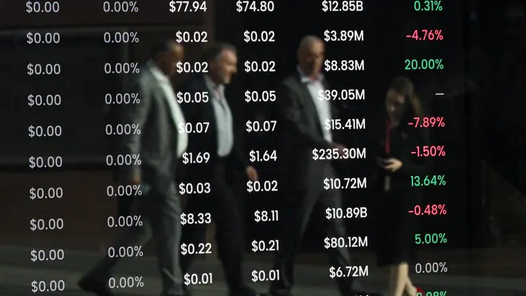 Australian shares fall, dragged lower by NAB and BHP