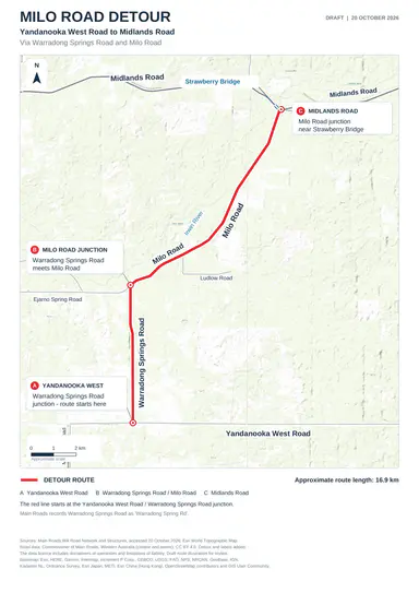 Proposed Long-Term Temporary Road Closure Milo Road Crossing